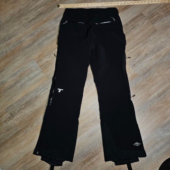 Columbia Titanium Omni Heat Snowpants Black Zipper Proofing Adjustable Waist Med - Picture 2 of 10